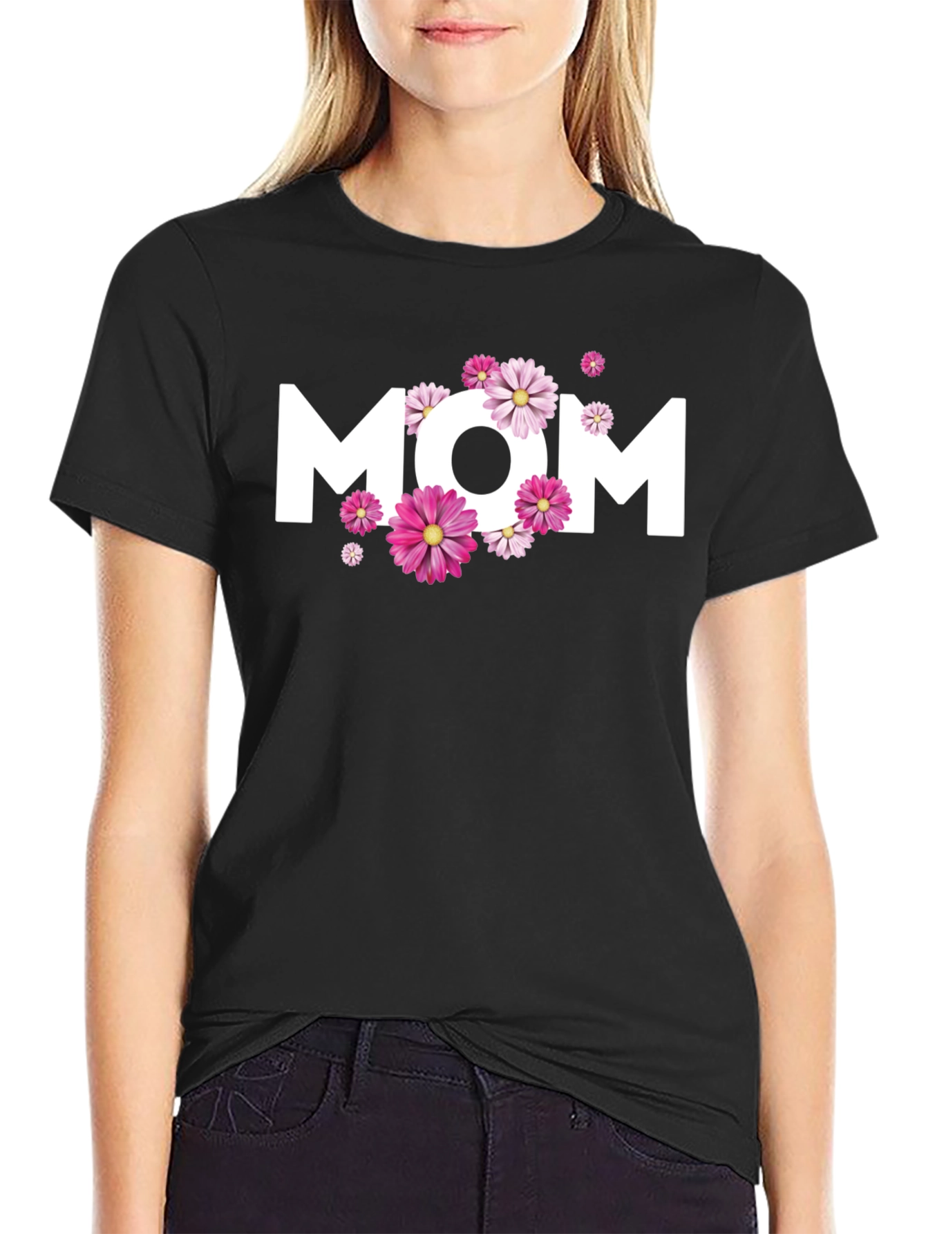 Floral MOM Graphic T-Shirt - Mothers Day Apparel