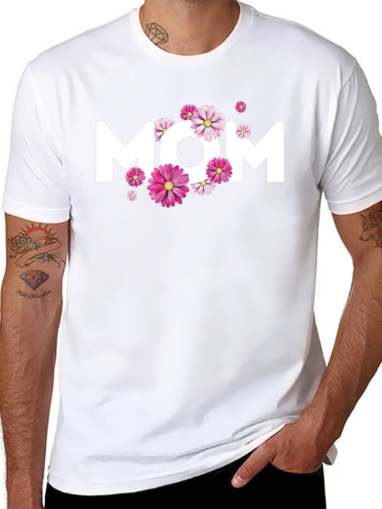 Floral MOM Graphic T-Shirt - Mothers Day Apparel