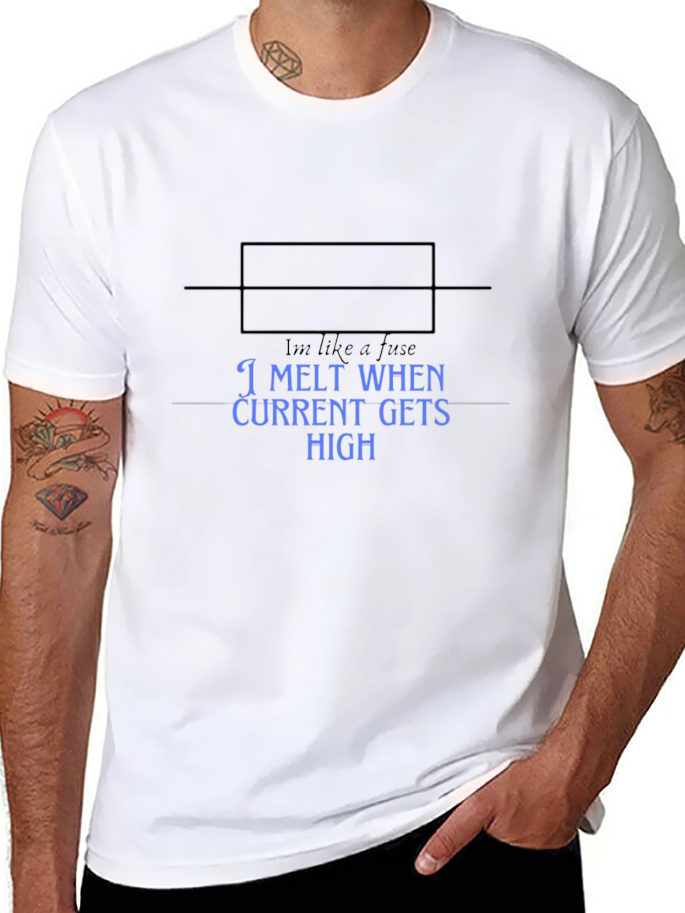 I Melt When Current Gets High Mens T-Shirt