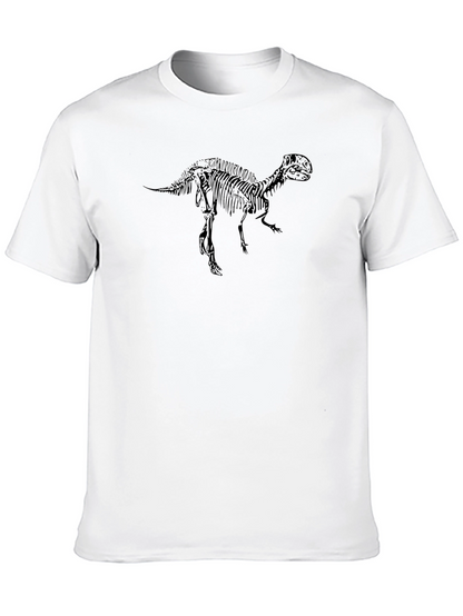 Black T-Rex Skeleton Graphic Tee