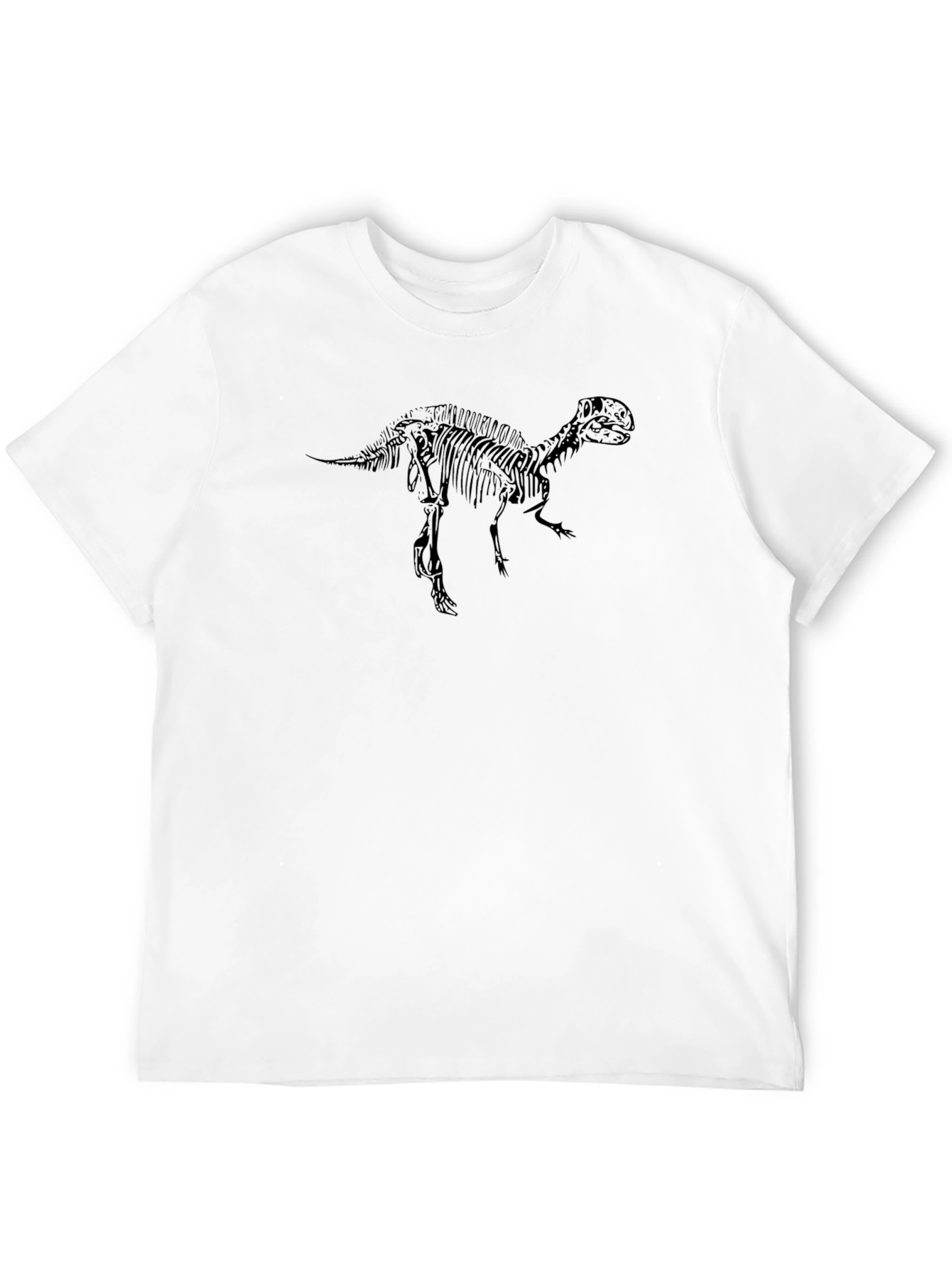Black T-Rex Skeleton Graphic Tee