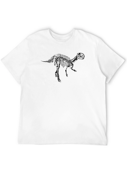 Black T-Rex Skeleton Graphic Tee