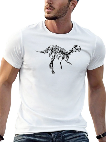 Black T-Rex Skeleton Graphic Tee