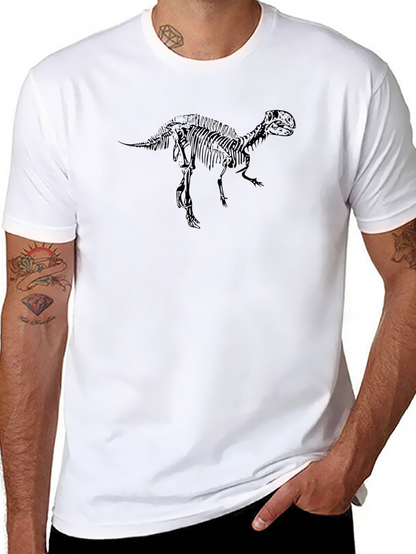 Black T-Rex Skeleton Graphic Tee