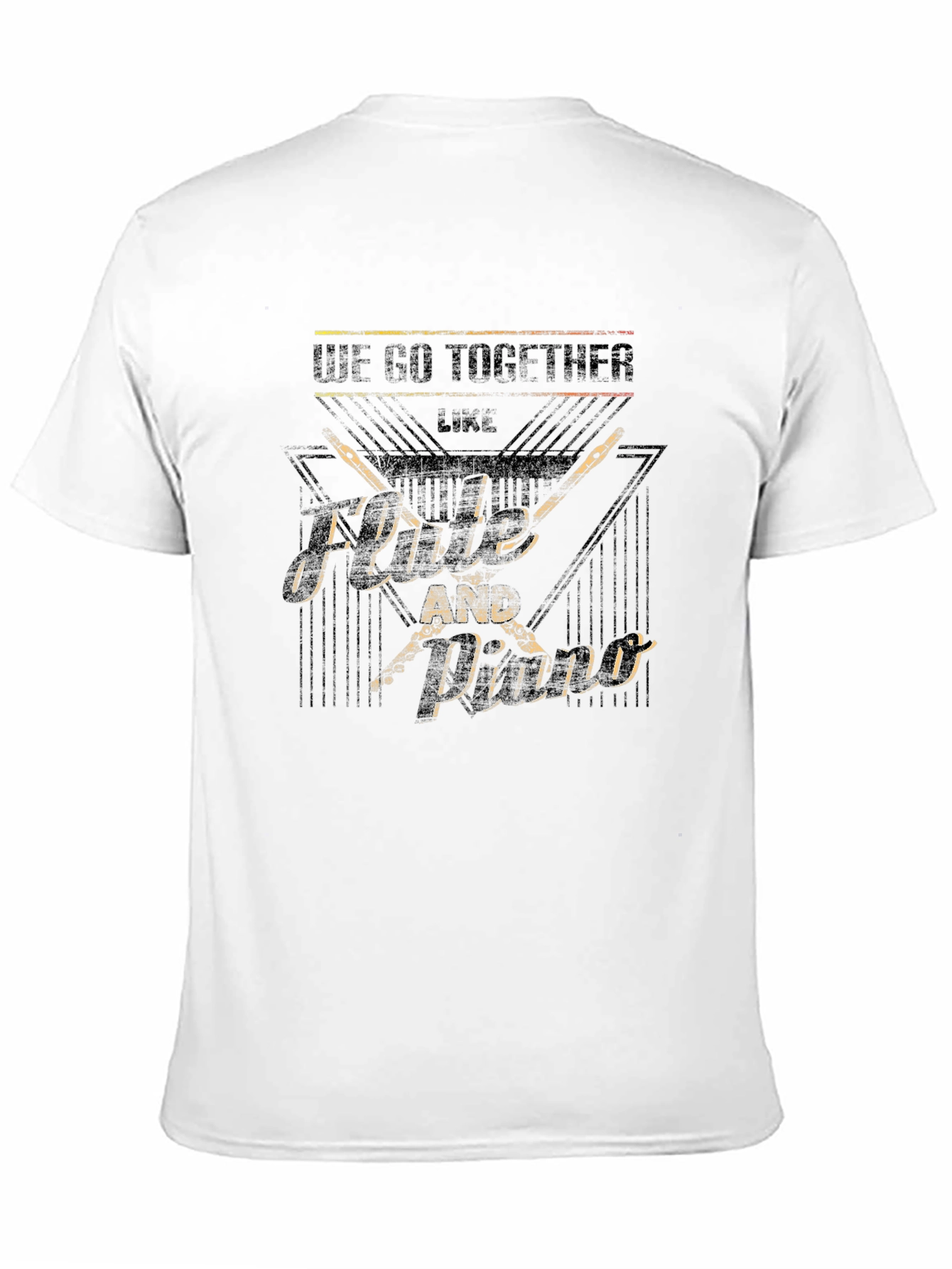 Flute and Piano T-Shirt - Music Lover Tee