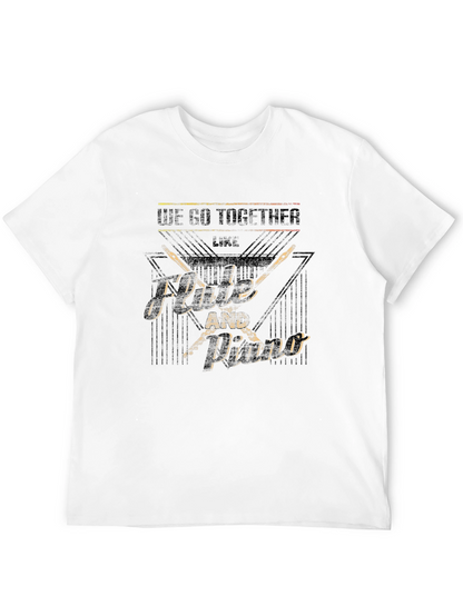 Flute and Piano T-Shirt - Music Lover Tee