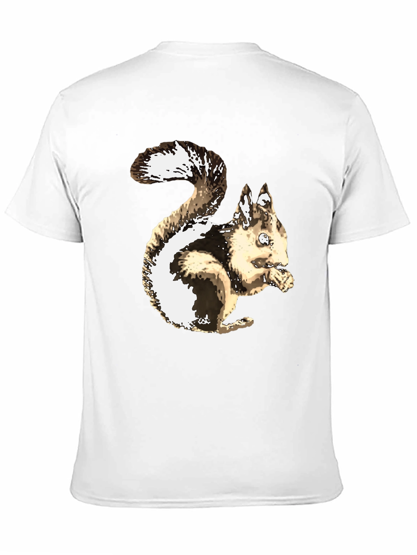 Squirrel Graphic T-Shirt - Casual Black Tee