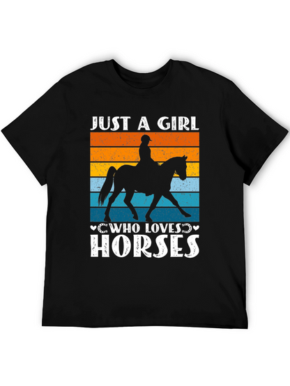 Just a Girl Who Loves Horses T-Shirt