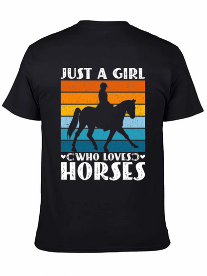 Just a Girl Who Loves Horses T-Shirt