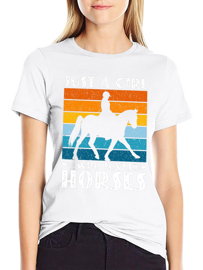 Just a Girl Who Loves Horses T-Shirt