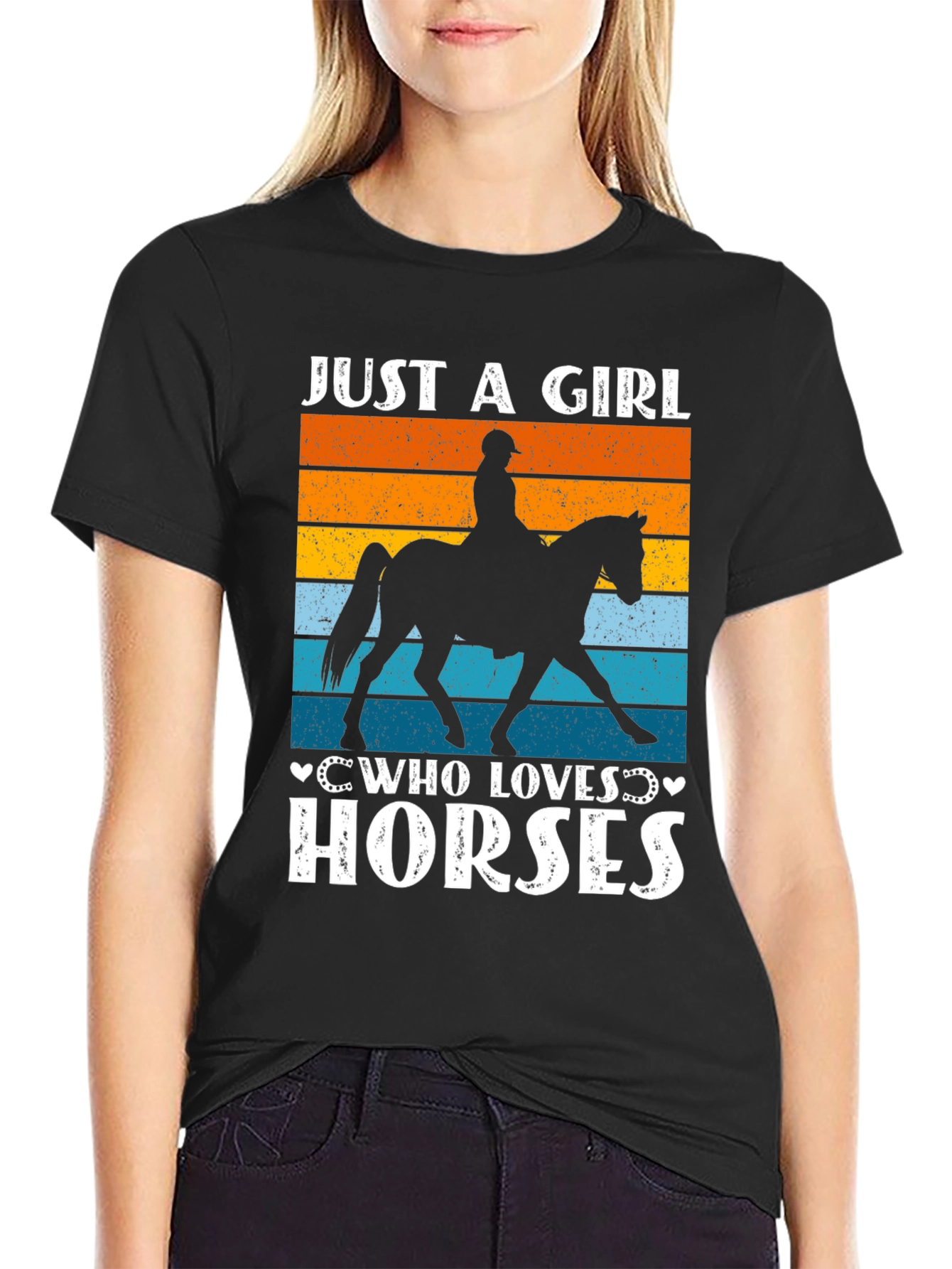 Just a Girl Who Loves Horses T-Shirt
