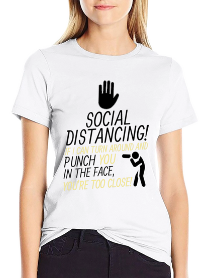 Social Distancing Graphic Tee - Black T-Shirt