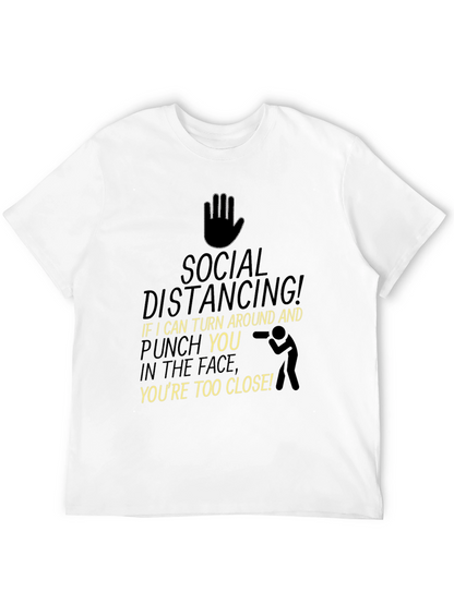 Social Distancing Graphic Tee - Black T-Shirt