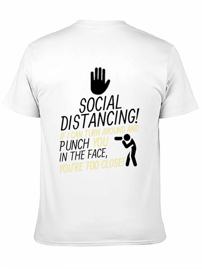 Social Distancing Graphic Tee - Black T-Shirt