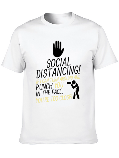 Social Distancing Graphic Tee - Black T-Shirt