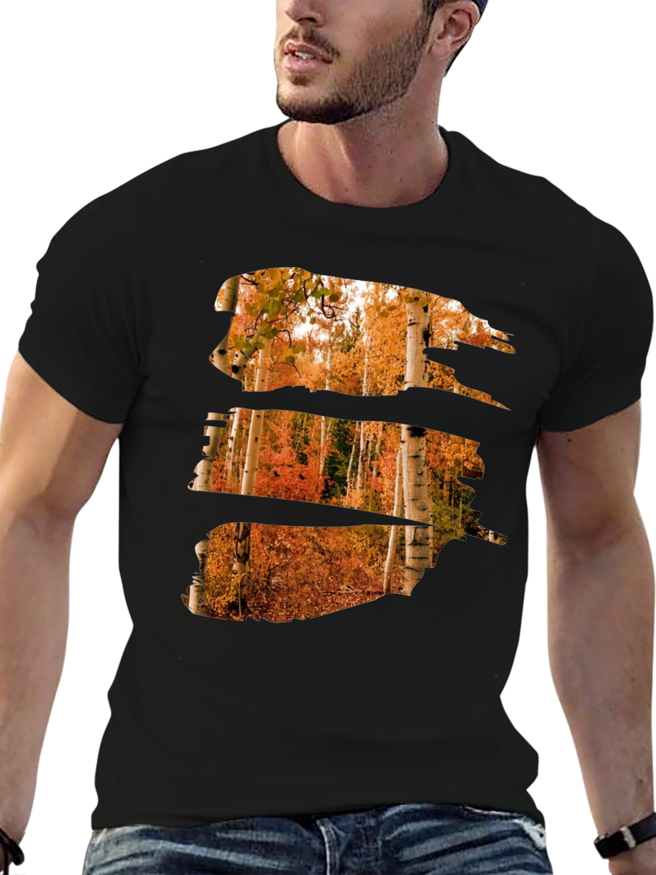 Autumn Forest T-Shirt - Nature Scene Graphic Tee