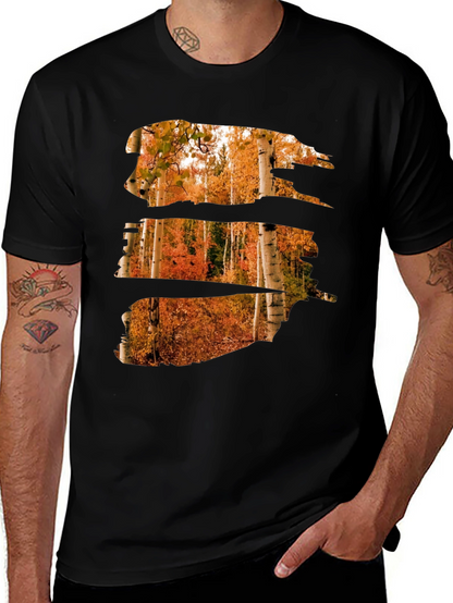 Autumn Forest T-Shirt - Nature Scene Graphic Tee