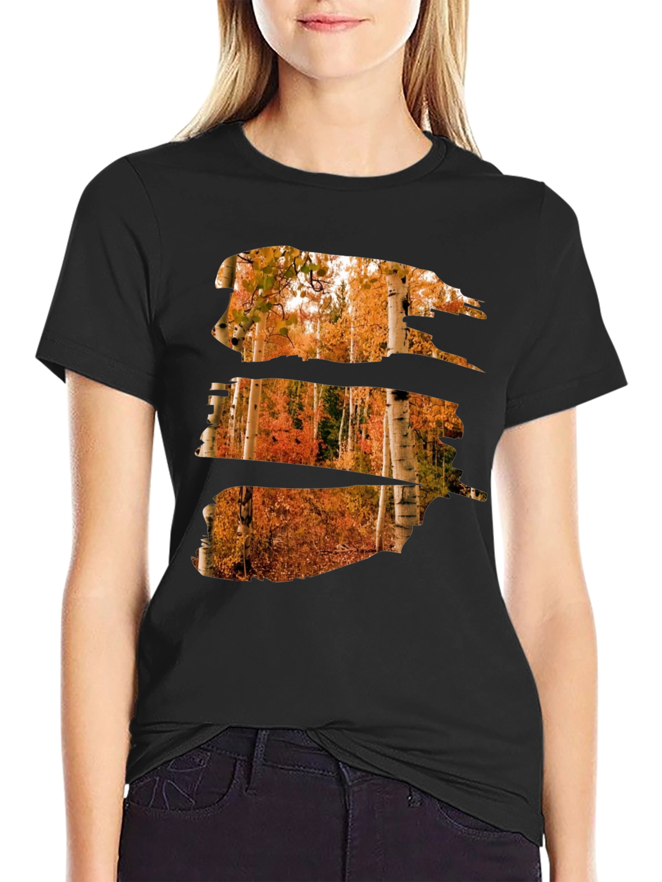 Autumn Forest T-Shirt - Nature Scene Graphic Tee