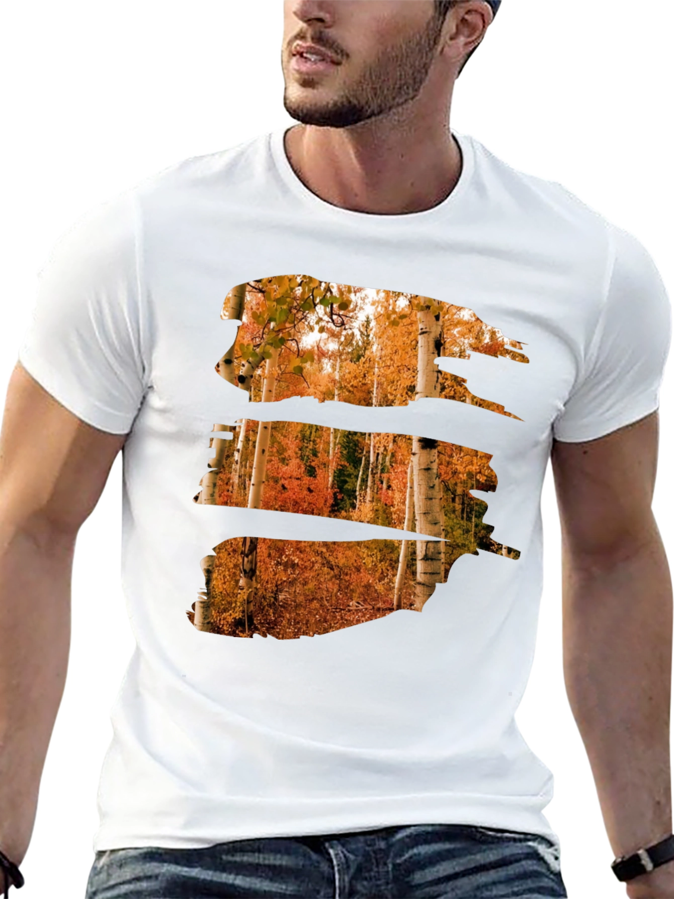 Autumn Forest T-Shirt - Nature Scene Graphic Tee
