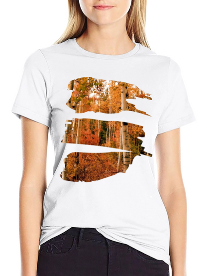 Autumn Forest T-Shirt - Nature Scene Graphic Tee