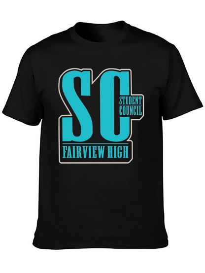 Fairview High Student Council Black T-Shirt