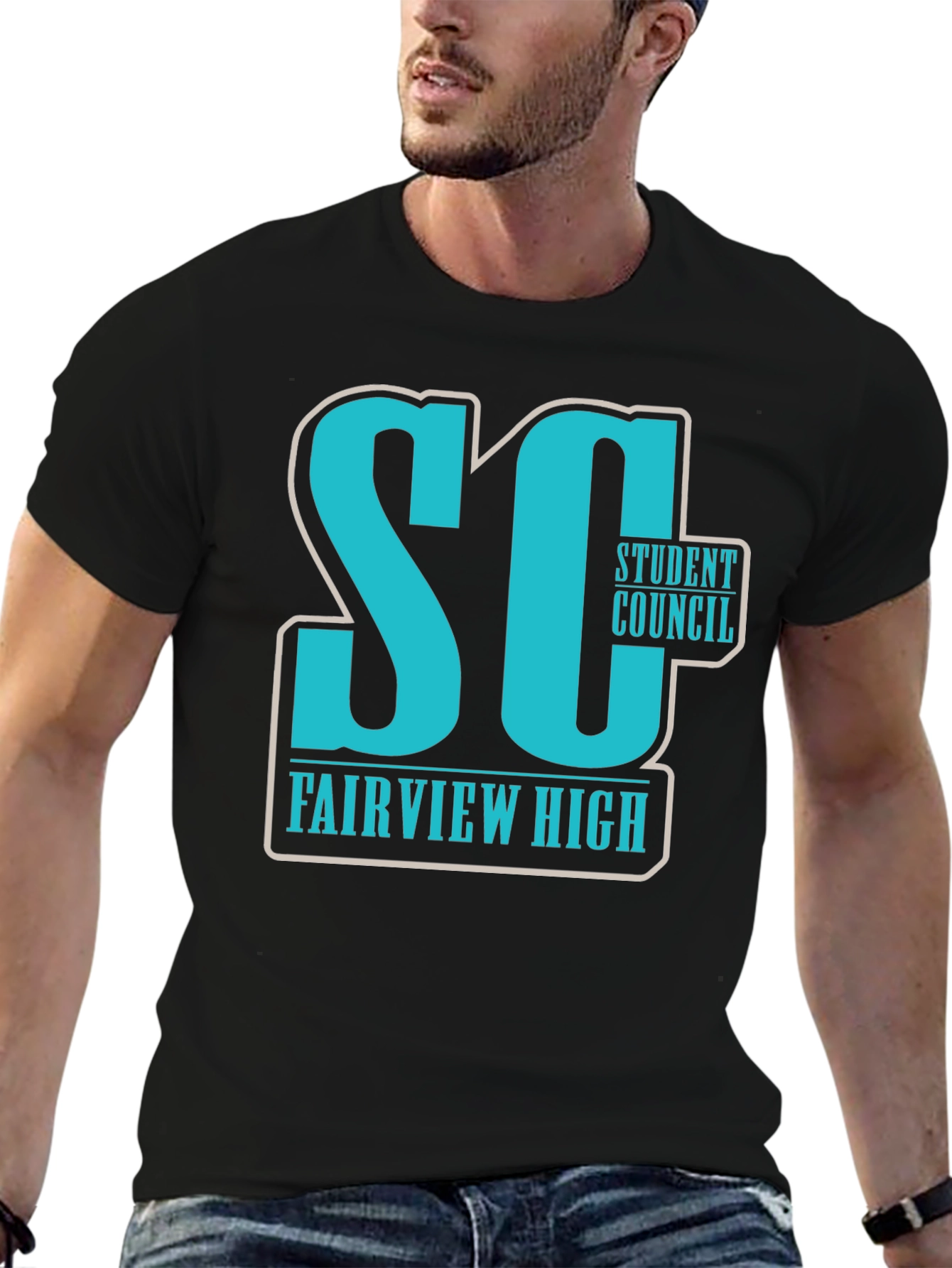 Fairview High Student Council Black T-Shirt