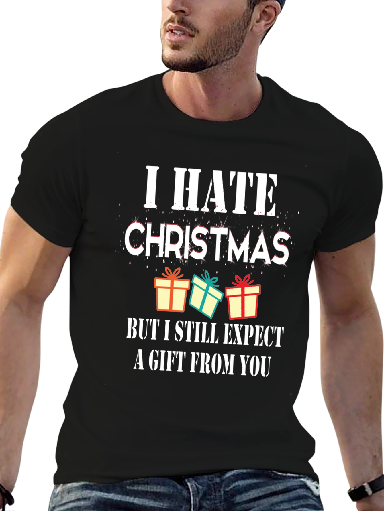 I Hate Christmas Graphic Tee - Funny Holiday T-Shirt
