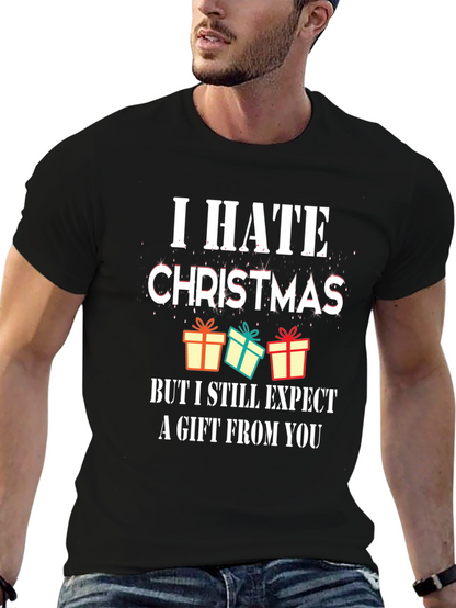 I Hate Christmas Graphic Tee - Funny Holiday T-Shirt