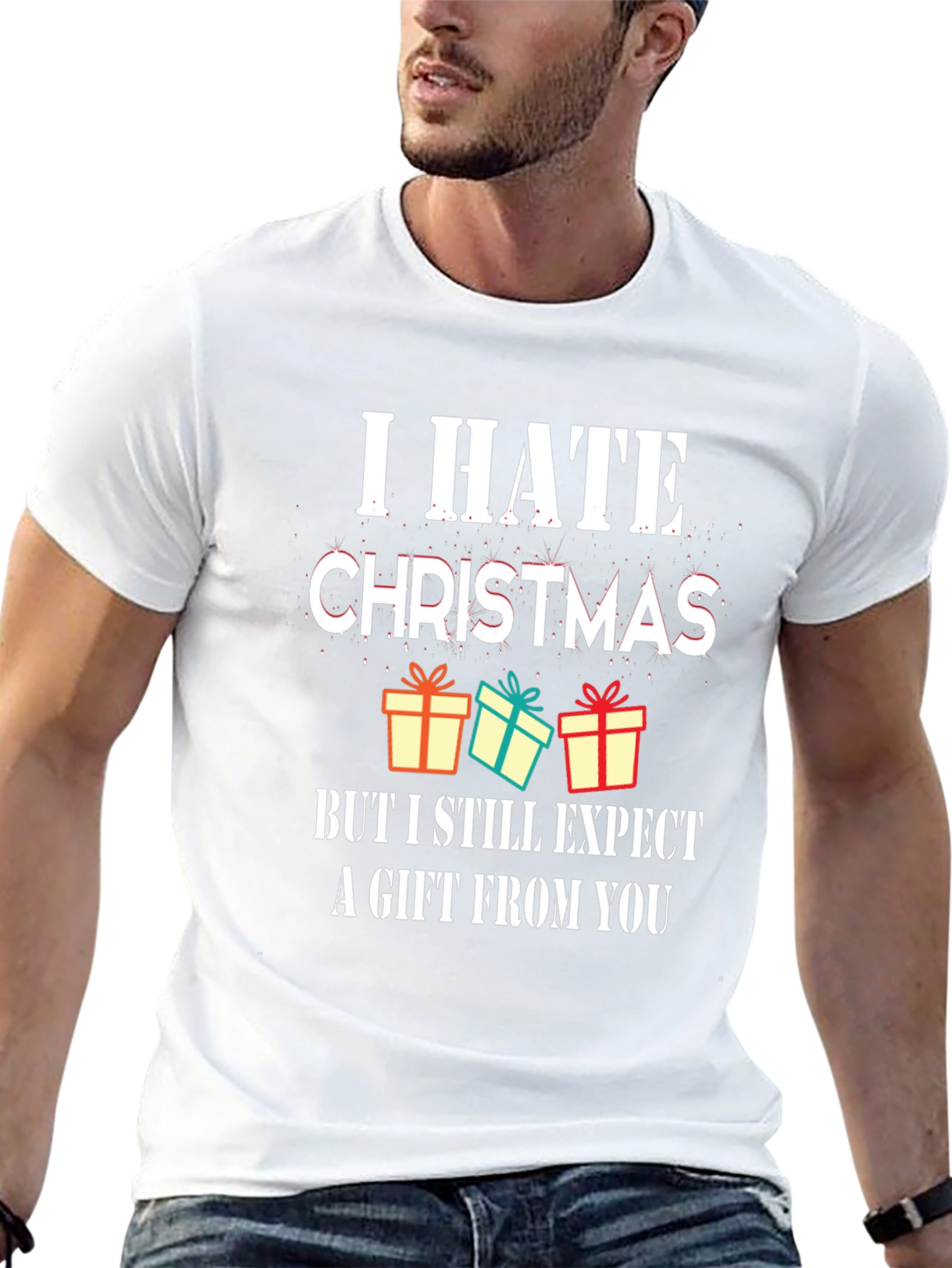 I Hate Christmas Graphic Tee - Funny Holiday T-Shirt