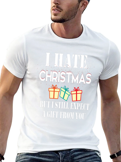 I Hate Christmas Graphic Tee - Funny Holiday T-Shirt