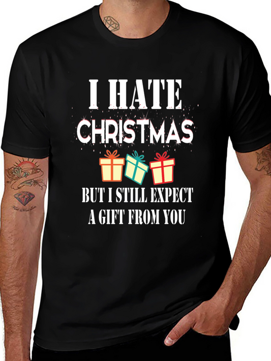 I Hate Christmas Graphic Tee - Funny Holiday T-Shirt