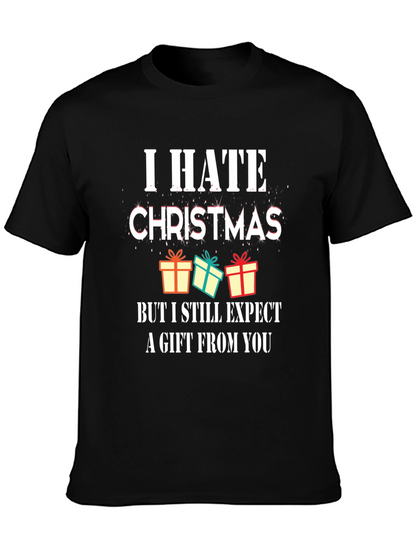 I Hate Christmas Graphic Tee - Funny Holiday T-Shirt