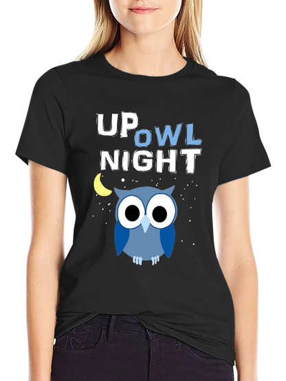 Up Owl Night Graphic T-Shirt