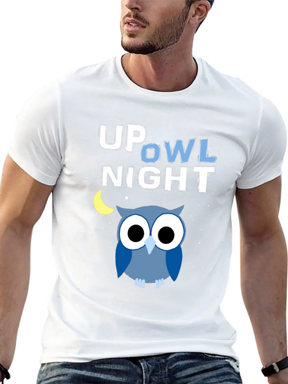 Up Owl Night Graphic T-Shirt