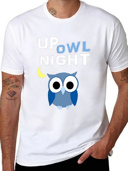 Up Owl Night Graphic T-Shirt