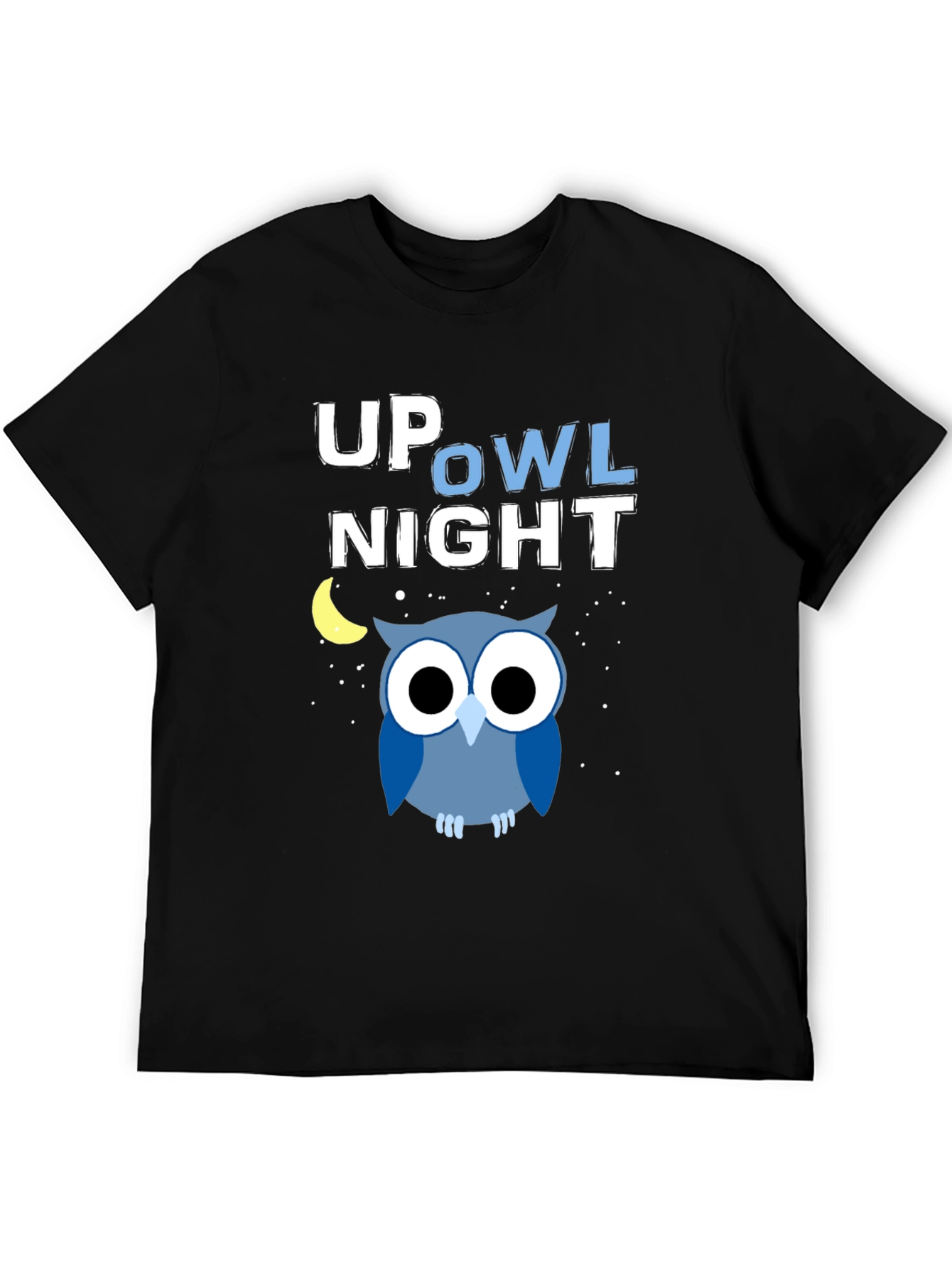 Up Owl Night Graphic T-Shirt