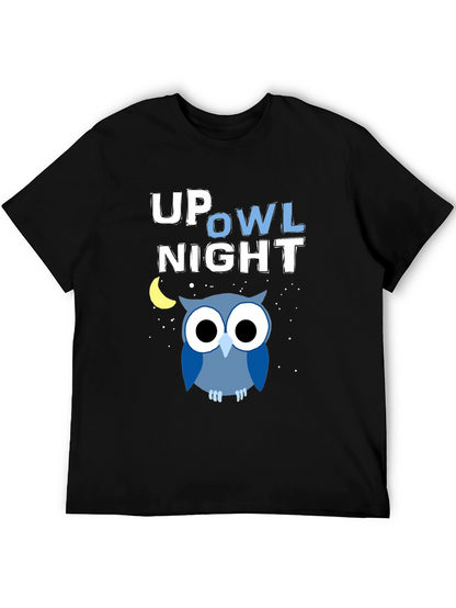 Up Owl Night Graphic T-Shirt