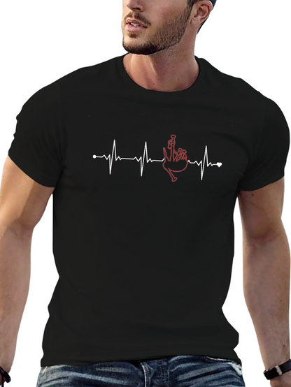 Bagpipe Heartbeat T-Shirt - Music Lover Tee