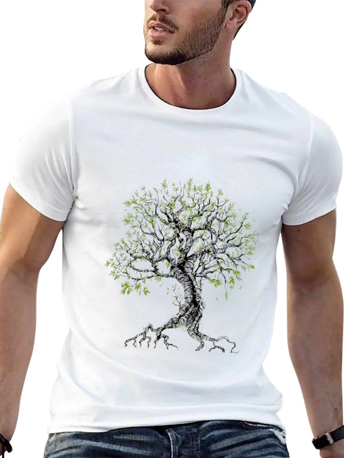 Tree Graphic Black Tee