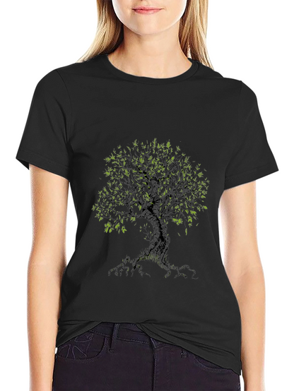 Tree Graphic Black Tee