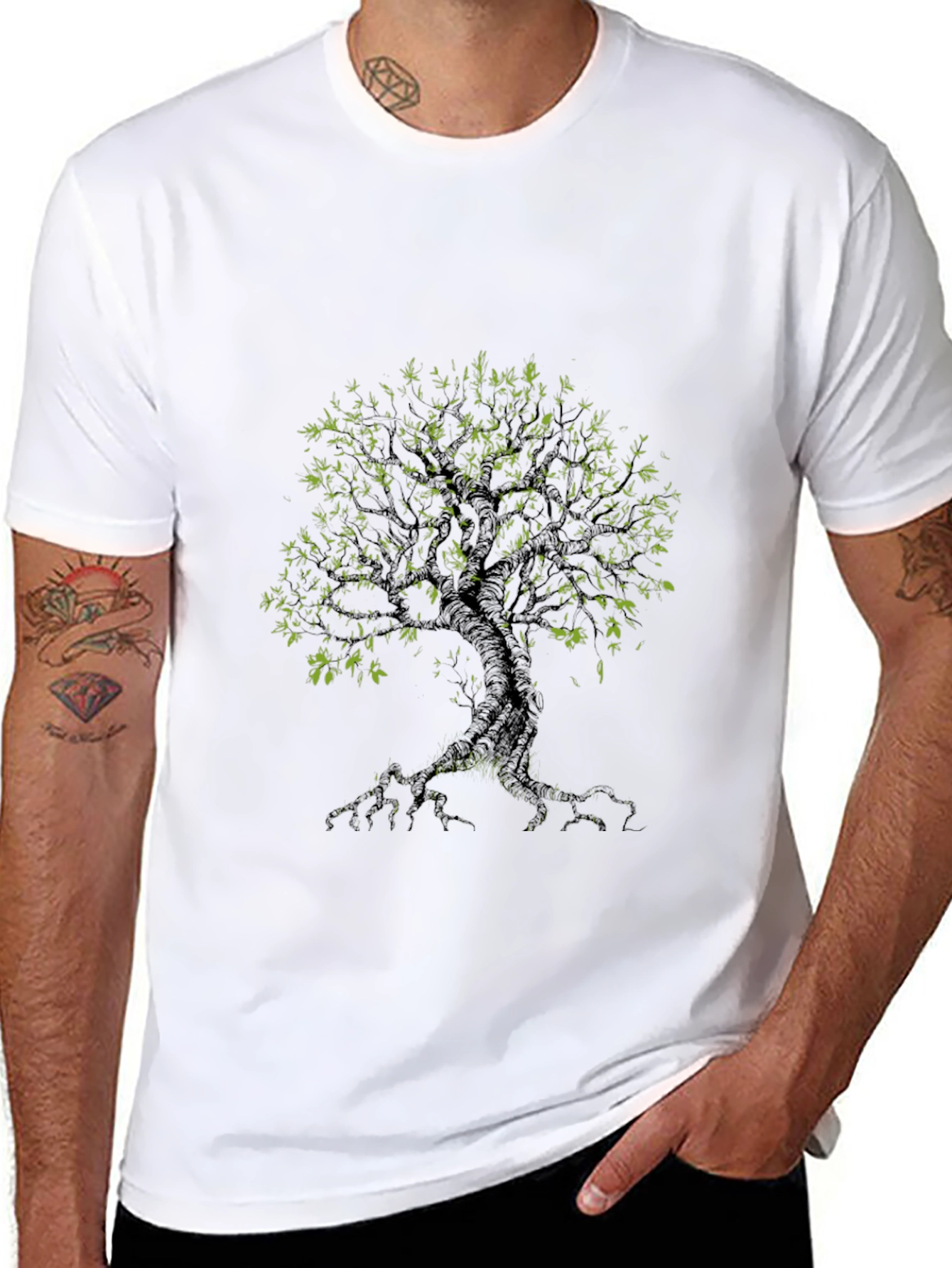 Tree Graphic Black Tee