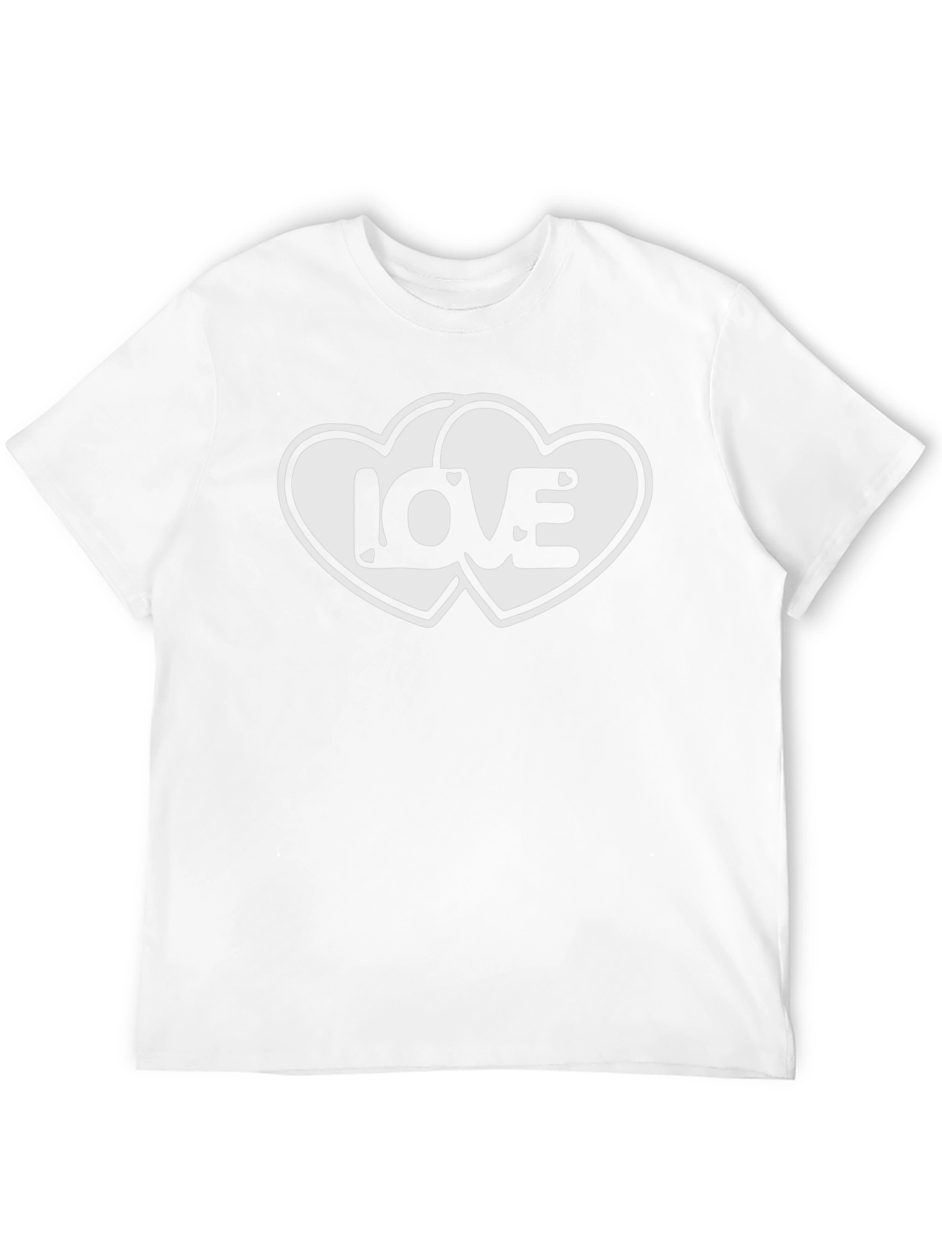 Love Hearts Graphic Black T-Shirt