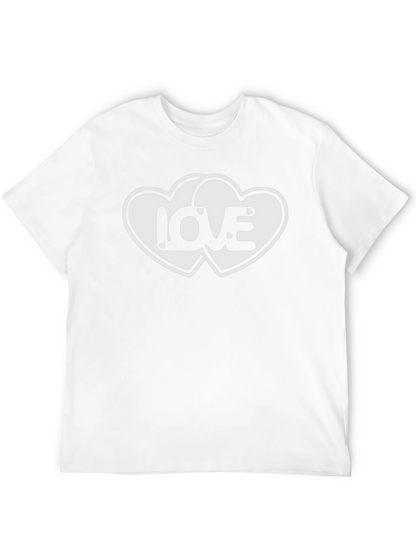Love Hearts Graphic Black T-Shirt