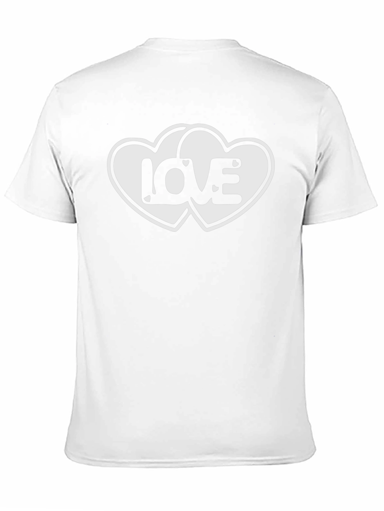 Love Hearts Graphic Black T-Shirt