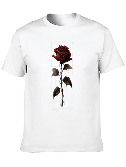 Indifferent Rose Graphic Tee - Black
