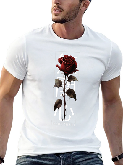 Indifferent Rose Graphic Tee - Black