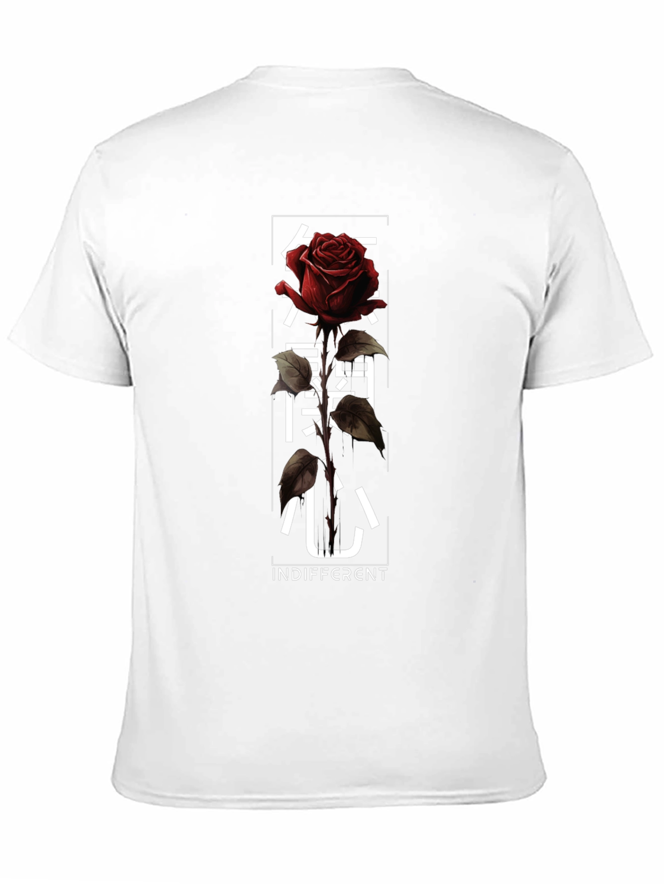 Indifferent Rose Graphic Tee - Black