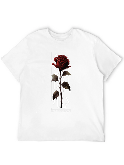 Indifferent Rose Graphic Tee - Black