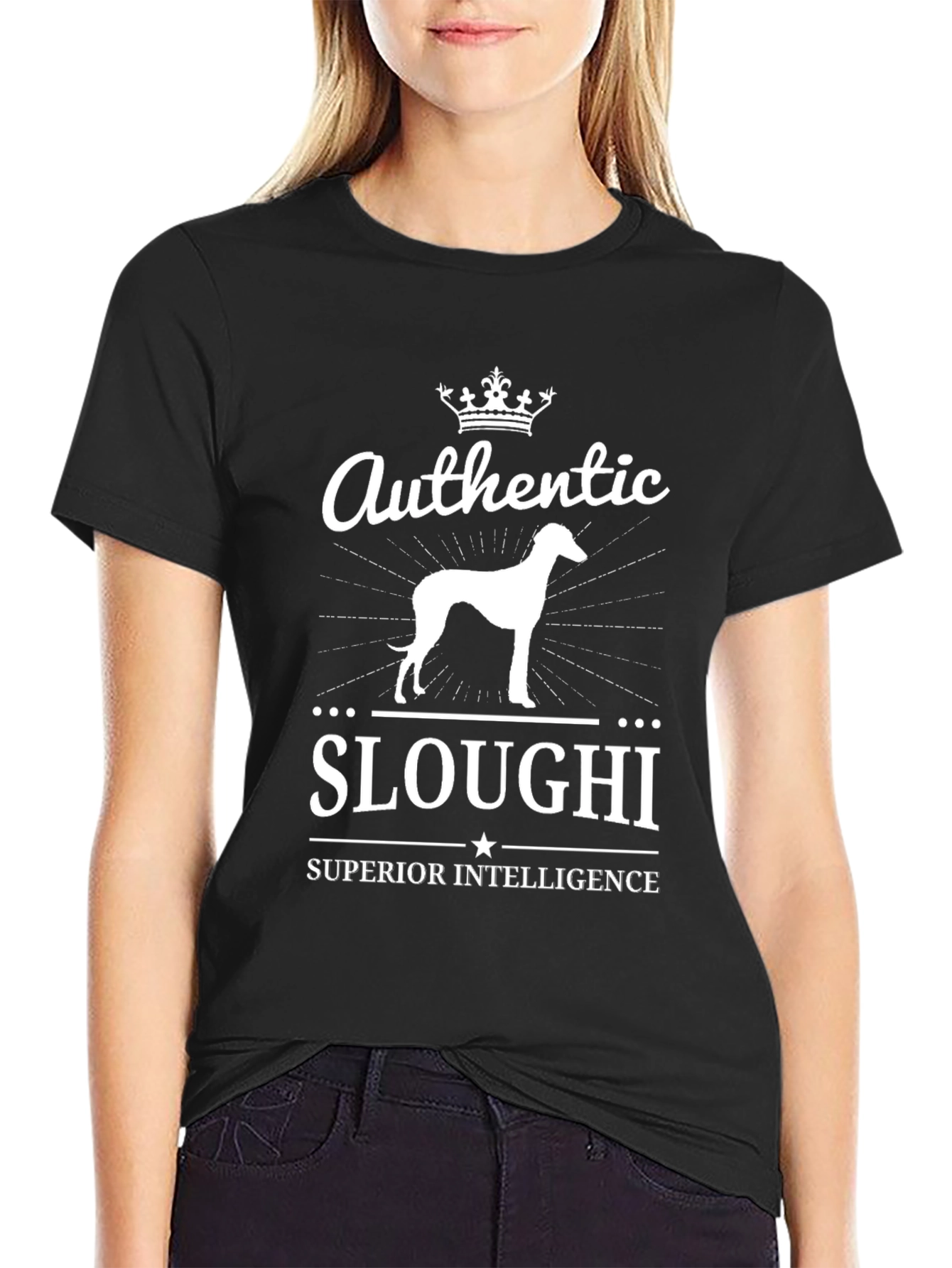 Authentic Sloughi Dog Breed Graphic T-Shirt