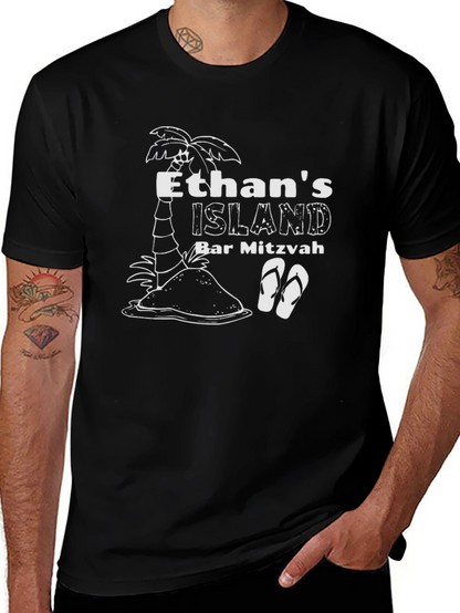Ethans Island Bar Mitzvah Black T-Shirt